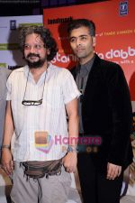 Amol Gupte, Karan Johar at the music launch of the film Stanley Ka Dabba in Landmark, Mumbai on 21st April 2011 (5).JPG